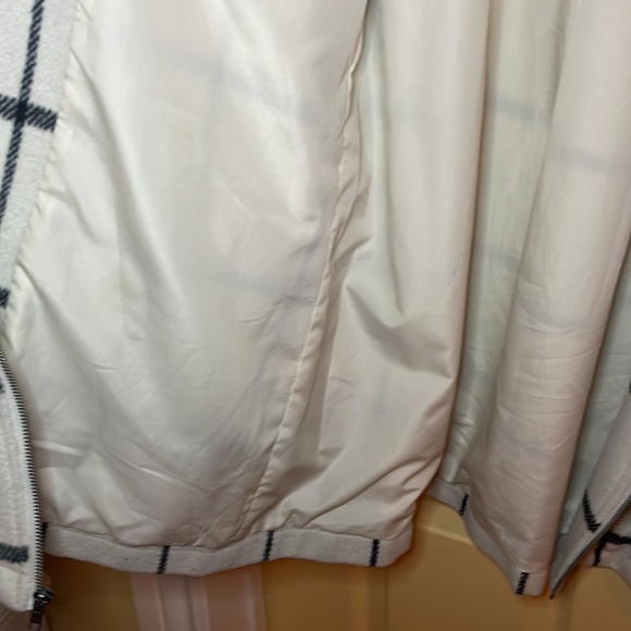 Pea coat baby doll blazer White and black plaid - Picture 5 of 8